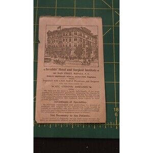 Antique Print 1906 Invalids' Hotel and Surgical 119 Years Old ORIGINAL AD